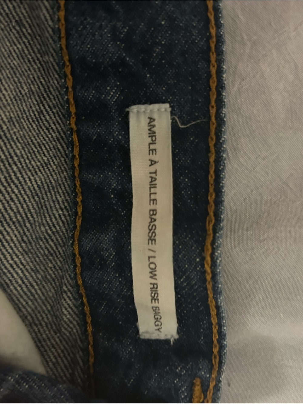 Garage Dark Blue Wide Leg Jeans - Picture 4 of 4
